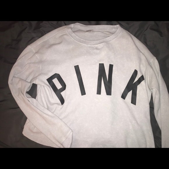 pink brand white long sleeve - Picture 1 of 2